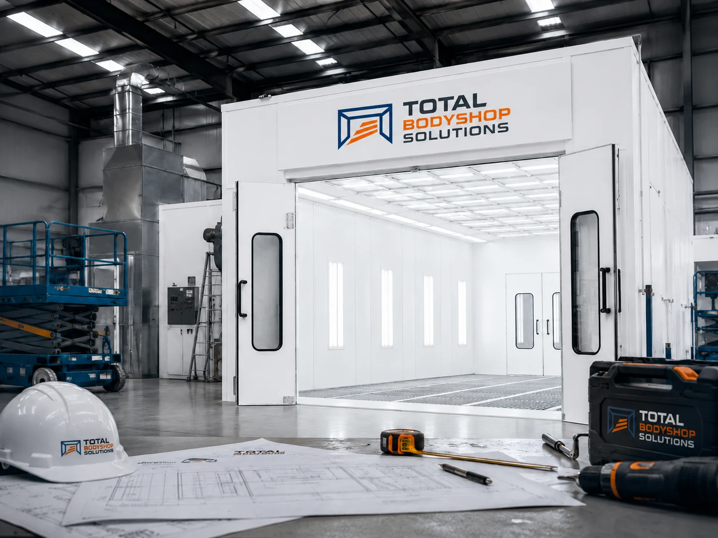 TBS spray booth equipment and facility installation